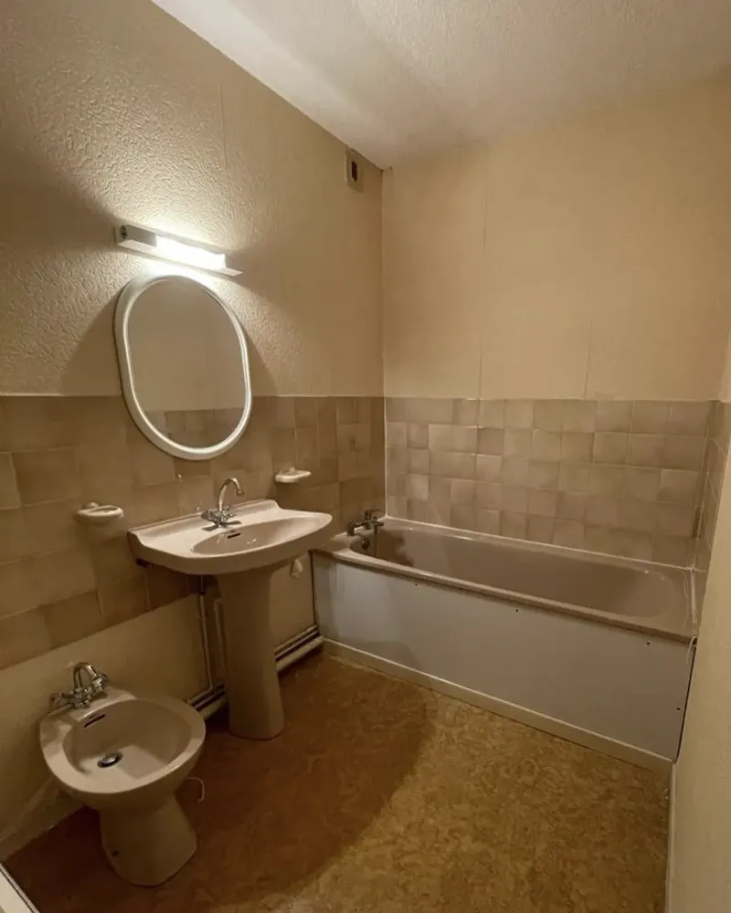 Rénovation salle de bain avant